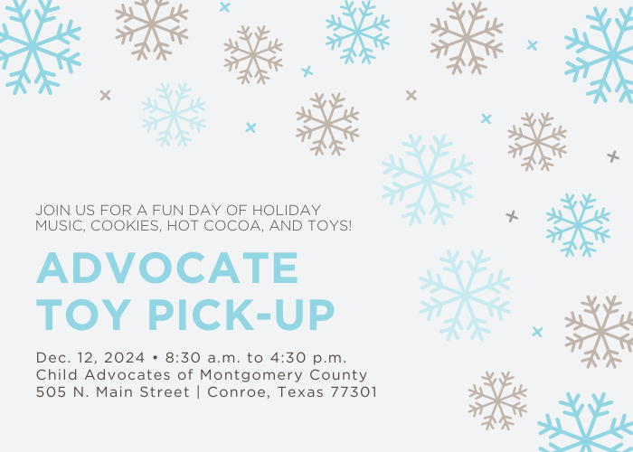 Advocate Toy Pick-Up invitation